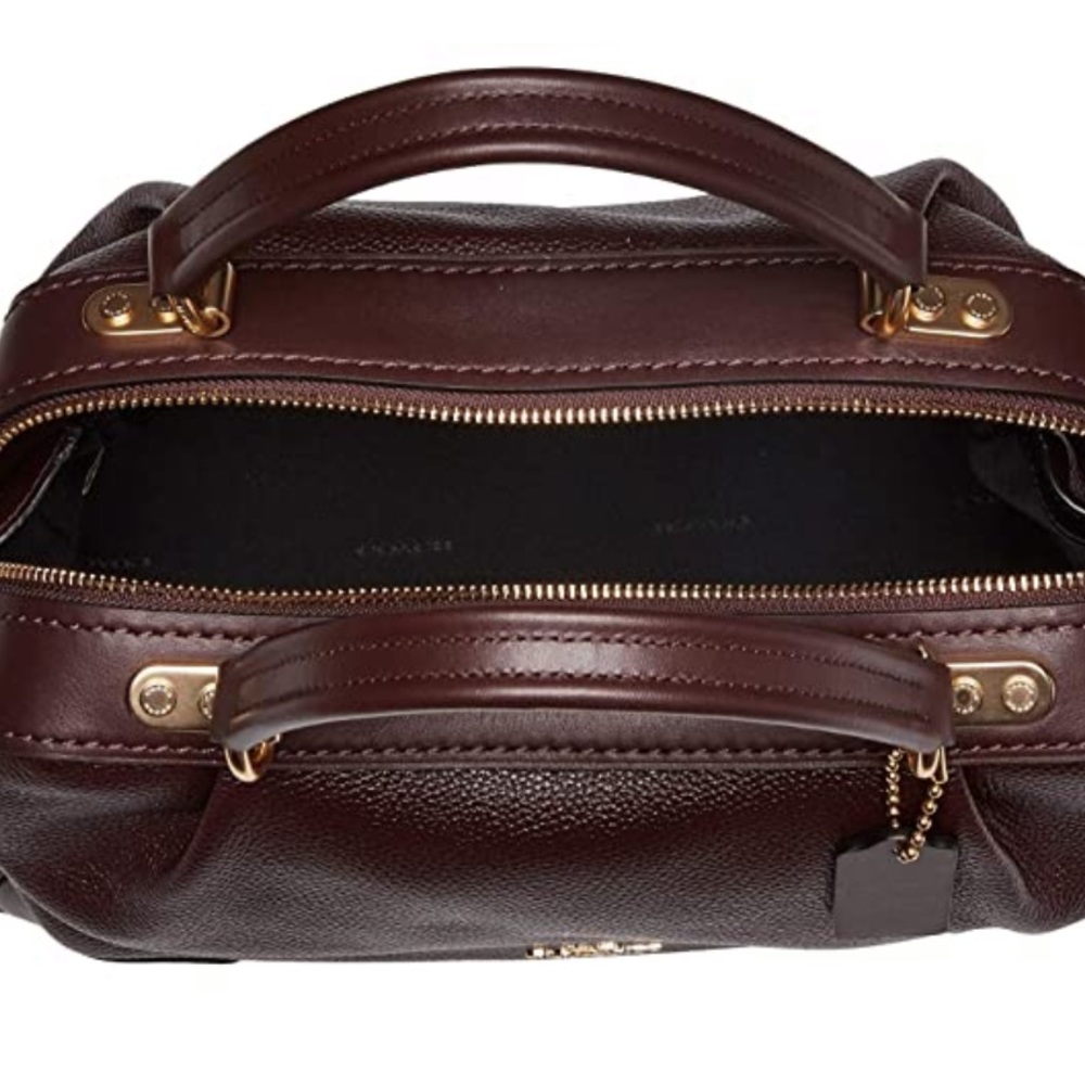 ✅SOLD!! COACH: Soft Leather MERLOT SATCHEL - Picture 7 of 10